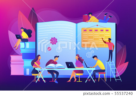 Revision week concept vector illustration 55537240