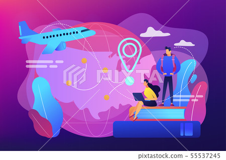 Educational tourism concept vector illustration Educational tourism concept vector illustration 55537245