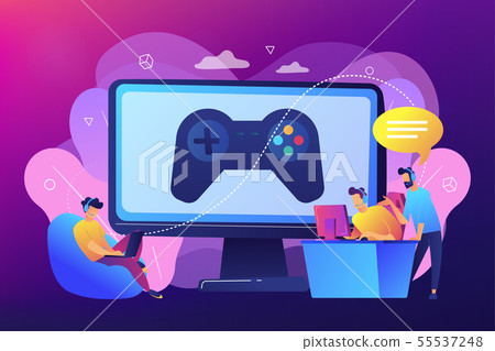 Esports coaching concept vector illustration 55537248