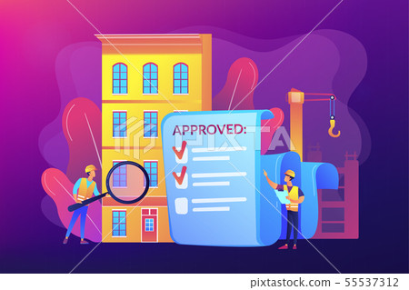 Construction quality control concept vector illustration 55537312