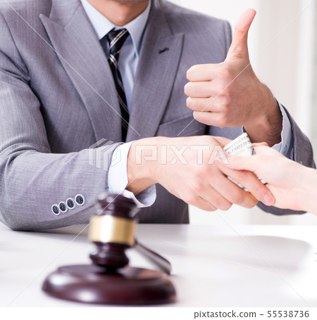 Lawyer being offered bribe for his services 55538736