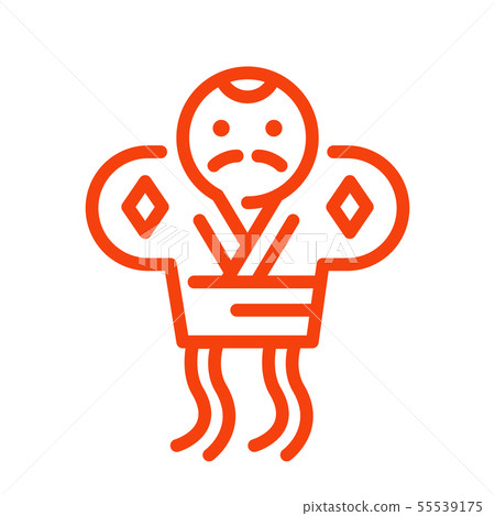 風箏：新年插圖，圖標，新年賀卡 55539175