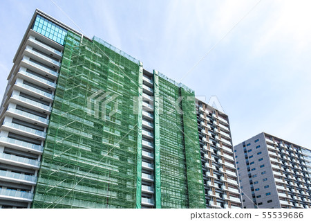 Construction site of condominium 55539686