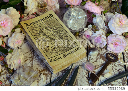 Still life with Lenormand tarot cards deck Still life with Lenormand tarot cards deck 55539989