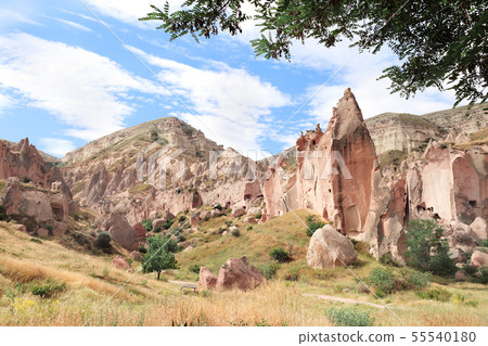 Caves in rock, Selime Monastery, Ihlara Valley, 55540180