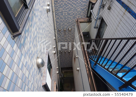 Densely populated areas where the distance between buildings is odd 55540479