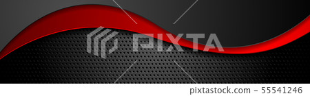 Abstract waves on dark perforated metallic - Stock Illustration ...