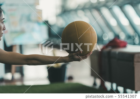 gym, gymnasium, female 55541307