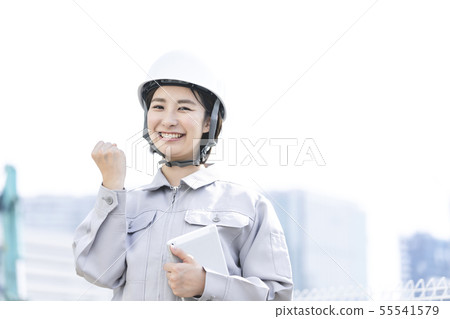 Female worker field supervisor work clothes Female worker field supervisor work clothes 55541579