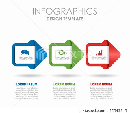 Infographic design template with place for your data. Vector illustration. Infographic design template with place for your data. Vector illustration. 55543345