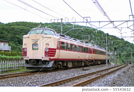Series 489 Limited Express Asama-go, near Karuizawa Station, 1980s 55543632