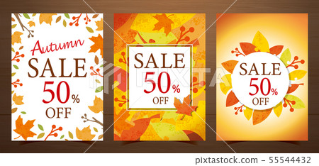 Autumn sale, template, autumn campaign, event, frame design of buds and fallen leaves Autumn sale, template, autumn campaign, event, frame design of buds and fallen leaves 55544432
