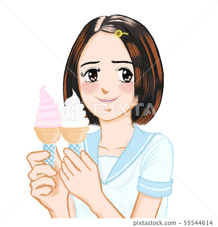 JK Yuna的日常生活05你吃冰淇淋嗎？沒有話語向日葵髮夾草莓嘴張開 55544614