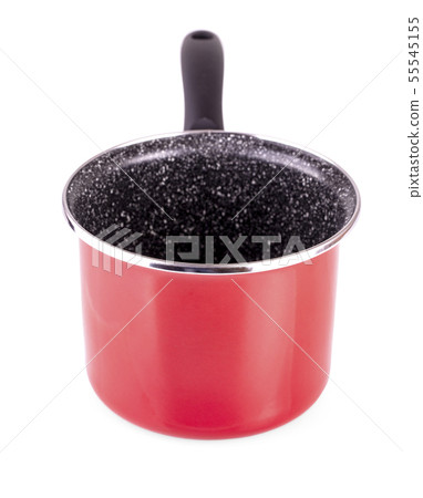red pot with black pen isolated on white red pot with black pen isolated on white 55545155