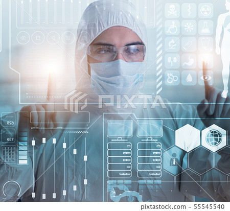 Telemedicine mhealth concept with young doctor Telemedicine mhealth concept with young doctor 55545540