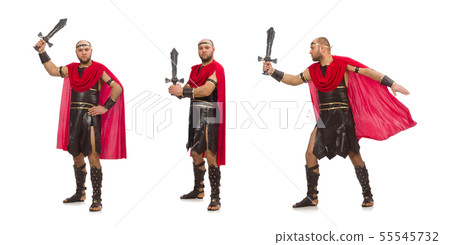 Gladiator isolated on white background 55545732
