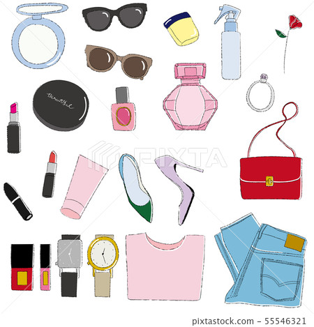 Chalk-style handwritten style Women's cosmetics Fashion item Chalk-style handwritten style Women's cosmetics Fashion item 55546321