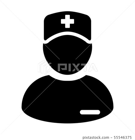 Medical consultant icon vector male person profile 55546375
