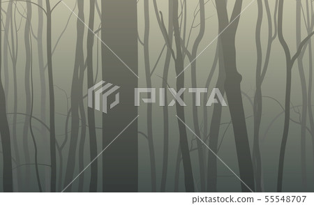 Forest silhouette background 55548707