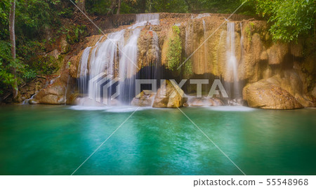 Beautiful waterfall at Erawan national park, 55548968