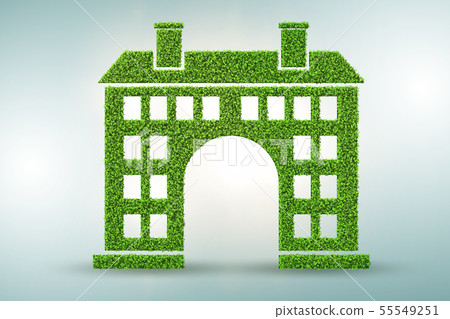 Green house concept - 3d rendering 55549251