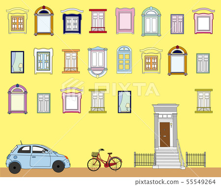 時尚多彩的城市景觀 55549264