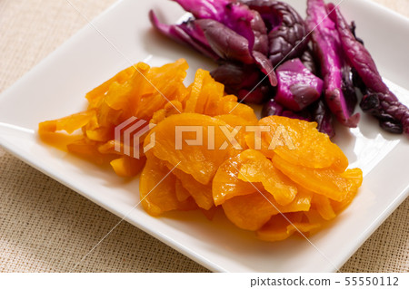 Assorted pickles. Shiba pickles and pot pickles. Assorted pickles. Shiba pickles and pot pickles. 55550112