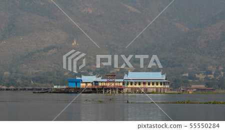 Floating houses on Inle Lake, Myanmar Floating houses on Inle Lake, Myanmar 55550284