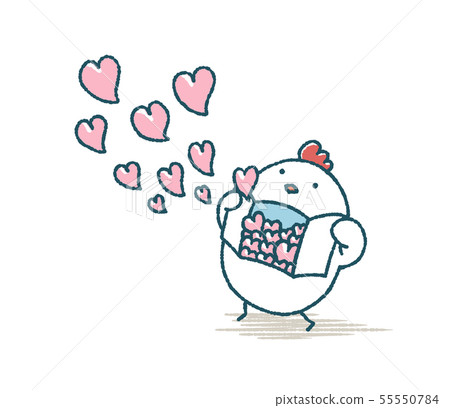 Loose chicken opens the door of the heart 55550784