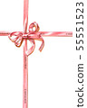 Crosshair illustration of a ribbon (watercolor) 55551523