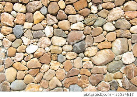 Many size of rock composite to stone wall 55554617