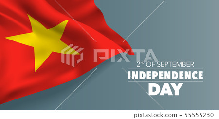 Vietnam happy independence day greeting card, 55555230