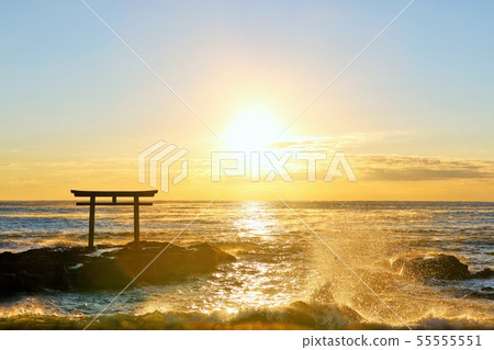 Ibaraki Prefecture Oarai Mae Shrine and Asahi 55555551