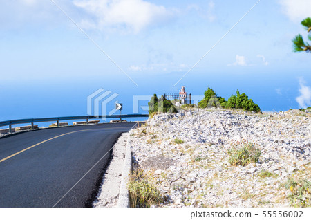 Llogara pass national road in Albania 55556002