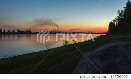 Russia, Angarsk, view of the Angara river at 55556965