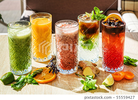 set of different kinds of smoothie set of different kinds of smoothie 55559427