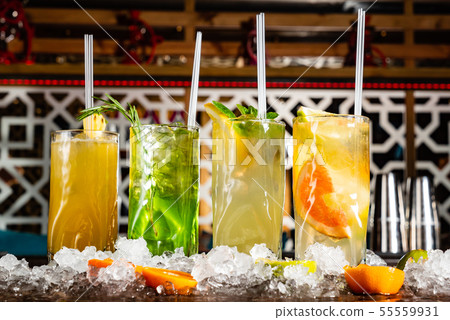 summer lemonades in the glass summer lemonades in the glass 55559931