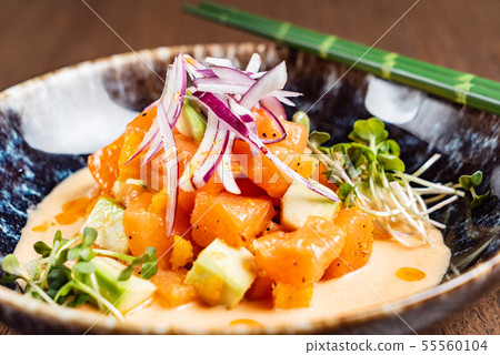 seafood ceviche on the ice seafood ceviche on the ice 55560104