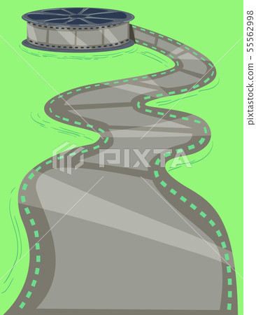 Film Reel Path Illustration - Stock Illustration [55562998] - PIXTA