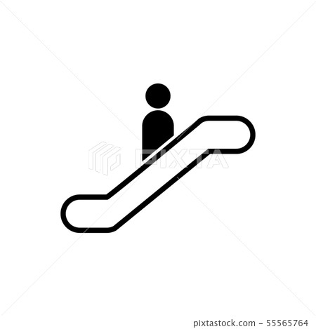 Escalator vector icon for graphic design, logo Escalator vector icon for graphic design, logo 55565764