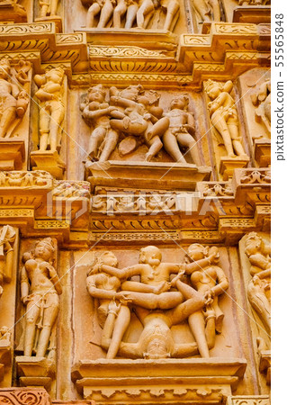 克久拉霍神廟在印度 克久拉霍神廟在印度 55565848