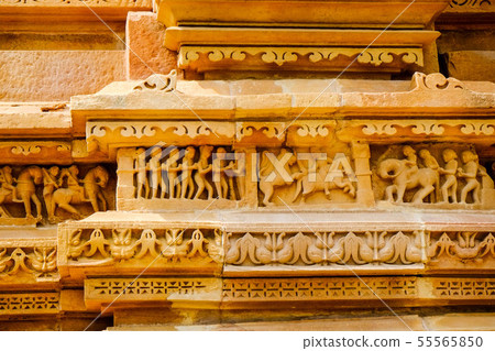 克久拉霍神廟在印度 55565850