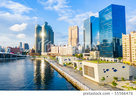 高雄港城市景觀Kaohsiung, Taiwan, Kaohsiung Port, Cityscap 55566478