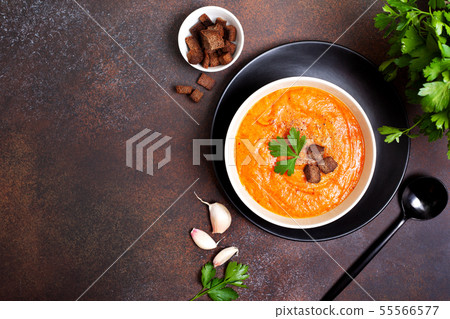 vegetable soup in a white bowl vegetable soup in a white bowl 55566577