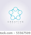 Circle Pentagon Vector Illustration Design Clipart 55567509