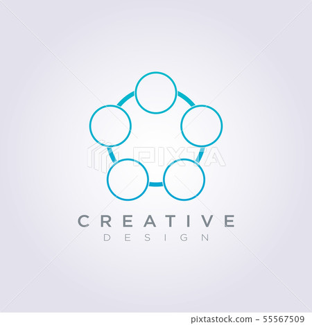 Circle Pentagon Vector Illustration Design Clipart Circle Pentagon Vector Illustration Design Clipart 55567509