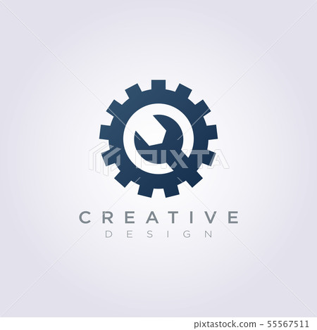 Gear Circle Mechanic Vector Illustration Design Gear Circle Mechanic Vector Illustration Design 55567511