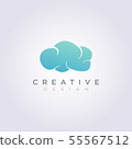 Sky Cloud Weather Vector Illustration Design 55567512
