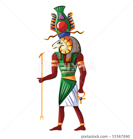 Ancient Egypt god Nile source Khnum illustration Ancient Egypt god Nile source Khnum illustration 55567890