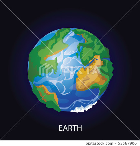 Planet Earth cartoon vector illustration Planet Earth cartoon vector illustration 55567900